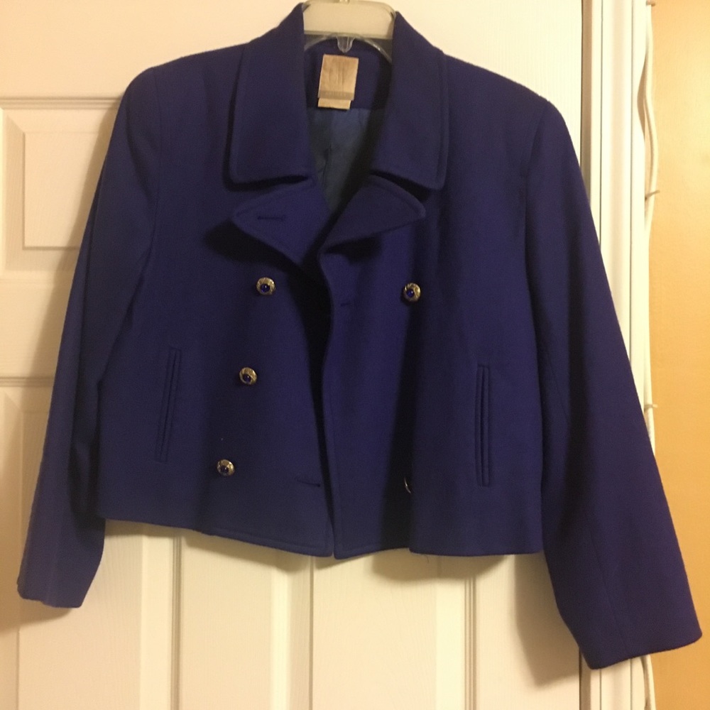 Blue blazer goes good with everything